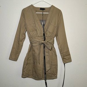 PRETTYLITTLETHING Cargo Dress with Belt